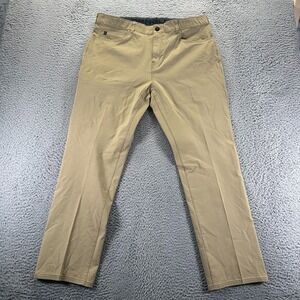 Denali Pant Mens 36x32 Brown Nylon Windbreaker Straight Stretch Hiking Gorpcore